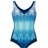 Sunflair Maillot De Bain 1P Nageur Marine Turquoise 26