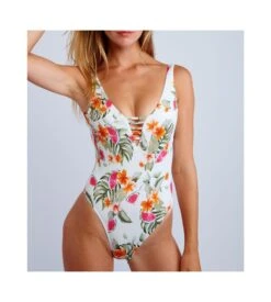 Banana Moon Maillot Une Pièce Miller Palmrose Ecru JZB11