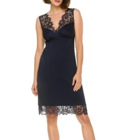 Nuisette Avec Dentelle De Modal Dark Navy