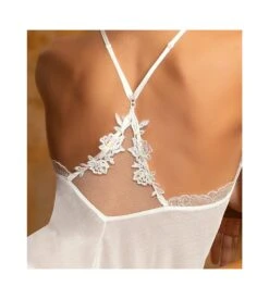 Nuisette BabyDoll Imagine La Beauté Ecru Nacre -Sousvêtement Magasin nuisette babydoll imagine la beaute 0199 ecru nacre 3