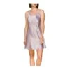 Nuisette En Satin Avec Laçage Dos Lilac Haze