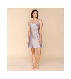 Nuisette En Satin Avec Laçage Dos Lilac Haze -Sousvêtement Magasin nuisette en satin avec lacage dos lilac haze 308 2