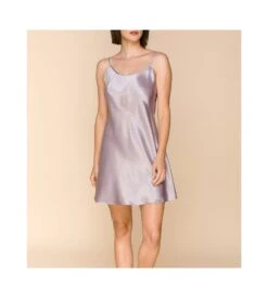 Nuisette En Satin Avec Laçage Dos Lilac Haze -Sousvêtement Magasin nuisette en satin avec lacage dos lilac haze 308 4