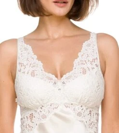Nuisette En Satin Et Dentelle Sonia Crème -Sousvêtement Magasin nuisette en satin et dentelle sonia creme 3