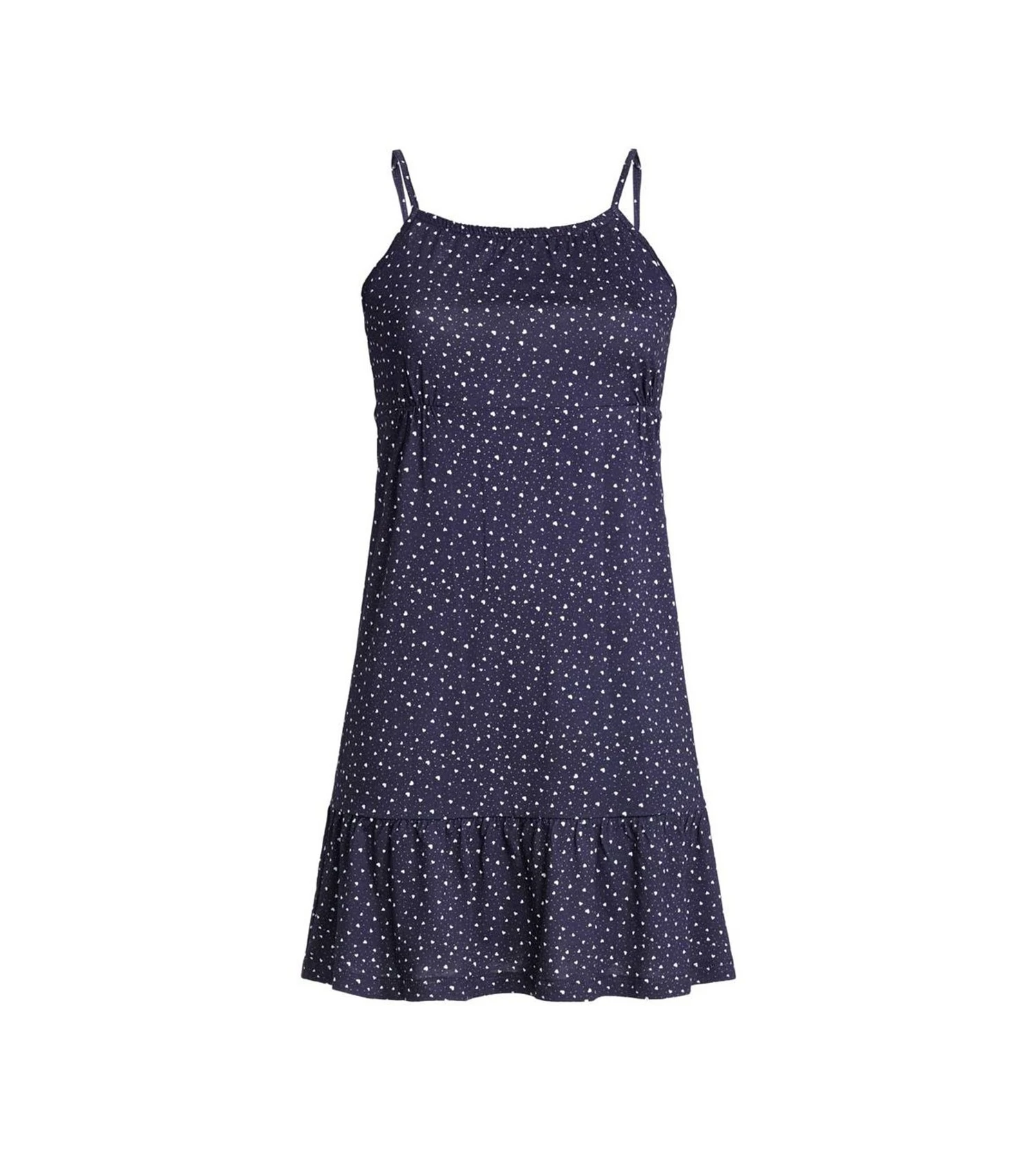 Nuisette Volantée Imprimé Cœur Night 1 Nuisette Volantée Imprimé Cœur Night