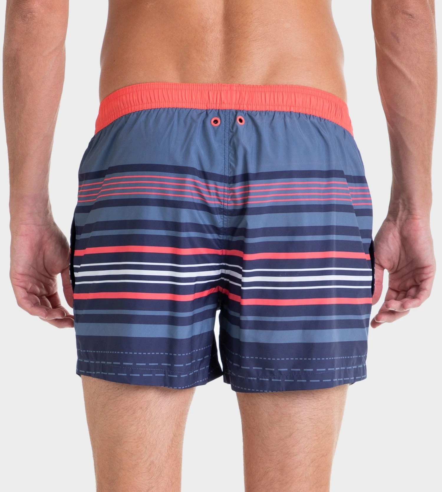 Short De Bain à Rayures B11 Bleu Marin 2 Short De Bain à Rayures B11 Bleu Marin – Image 2