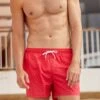 Short De Bain Imprimé 299 Rouge