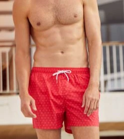 Short De Bain Imprimé 299 Rouge