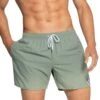 Short De Bain Uni Cienfuegos GN015 Vert Tilleul