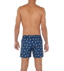 Hom Short De Plage Marcello I0RA Navy Print -Sousvêtement Magasin short de plage marcello i0ra navy print 3