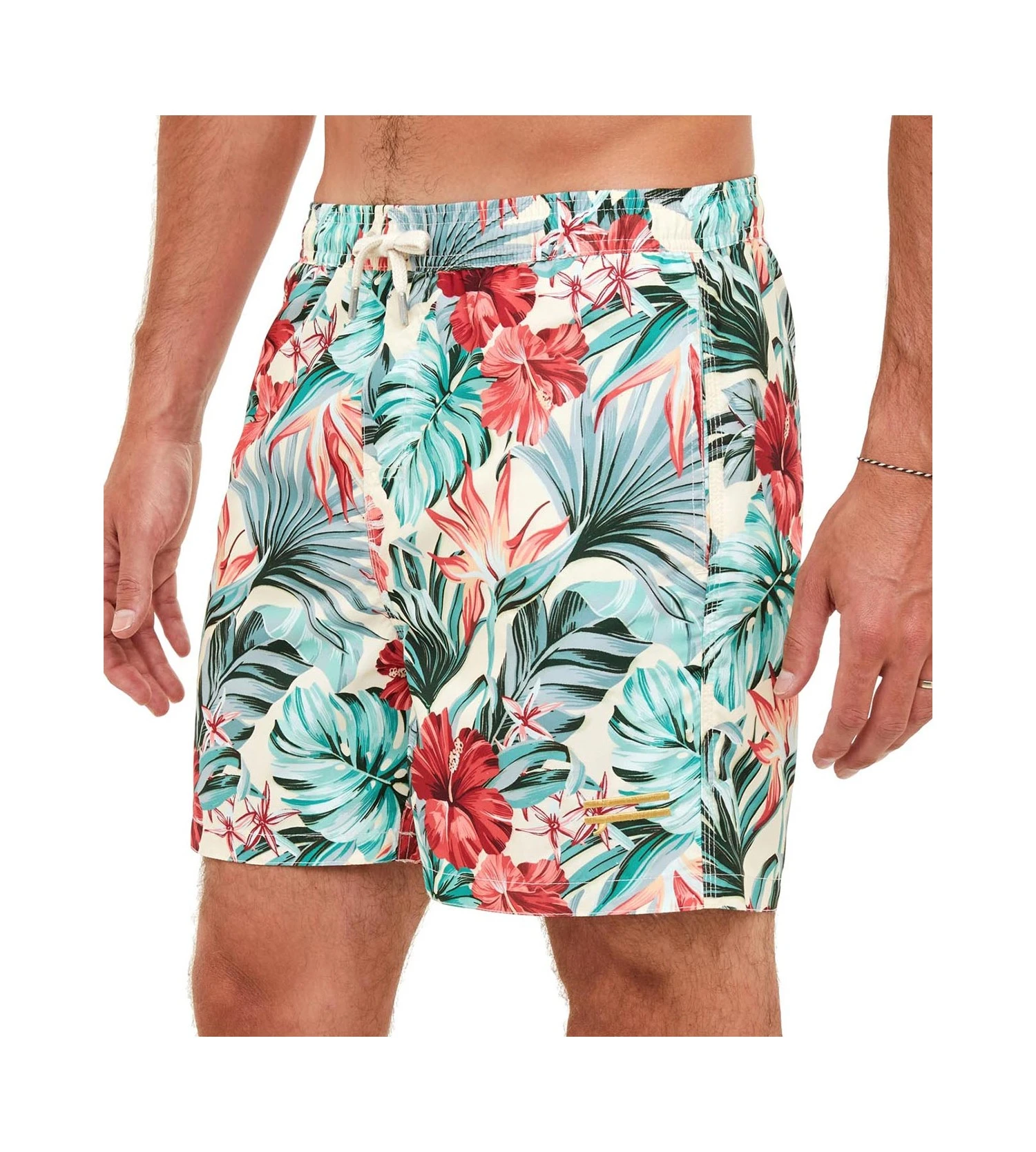PULLIN Short De Plage Pako Redpalm IMPRIME 2 PULLIN Short De Plage Pako Redpalm IMPRIME – Image 2