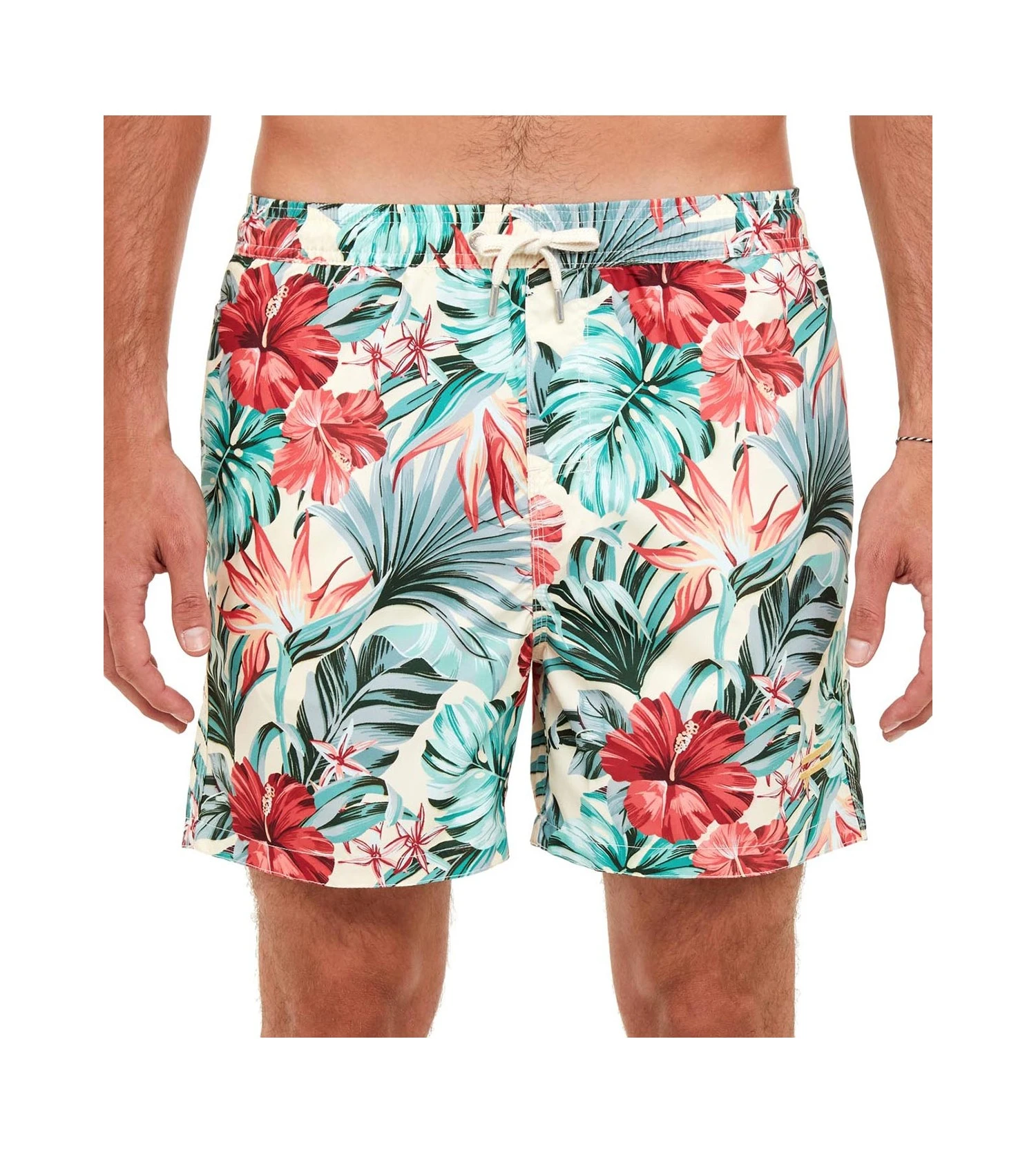PULLIN Short De Plage Pako Redpalm IMPRIME 1 PULLIN Short De Plage Pako Redpalm IMPRIME