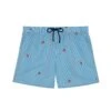 Short De Plage Homme Rayé Roxo Blue/White Stripes