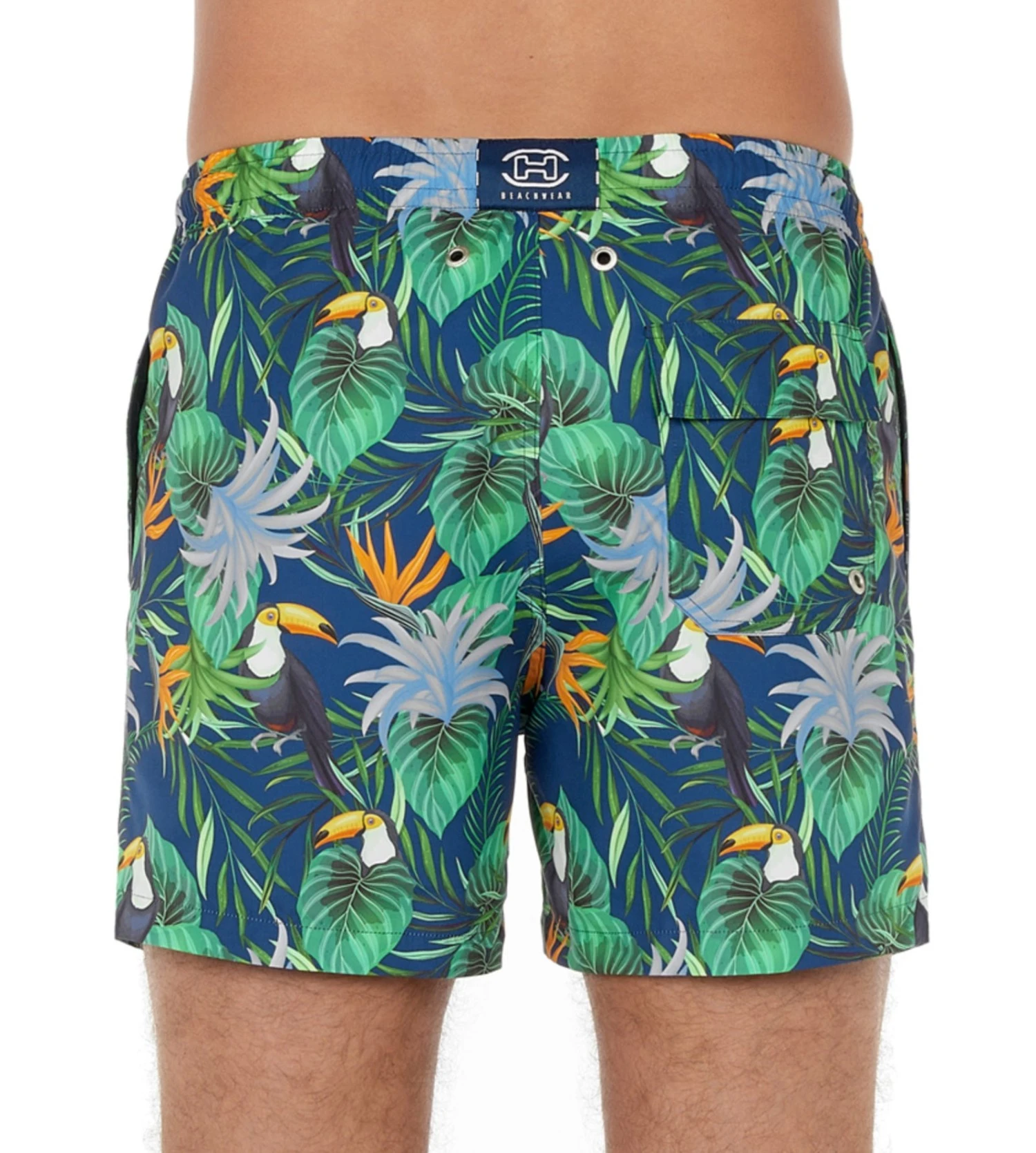 Short De Plage Toucan Pour Homme Navy Print 4 Short De Plage Toucan Pour Homme Navy Print – Image 4