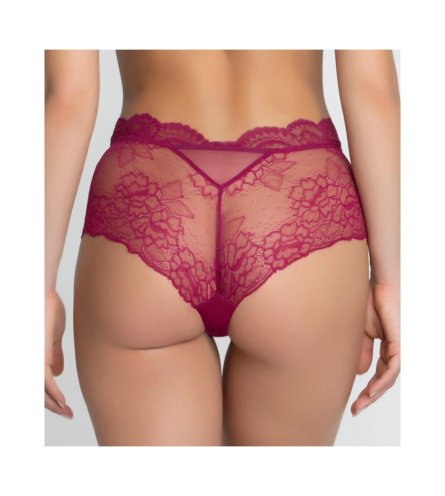 Shorty Bas Sublime En Dentelle Fuchsia Sublime 2 Shorty Bas Sublime En Dentelle Fuchsia Sublime – Image 2