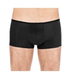 Shorty Homme Seconde Peau Plumes NOIR -Sousvêtement Magasin shorty homme seconde peau plumes noir 3