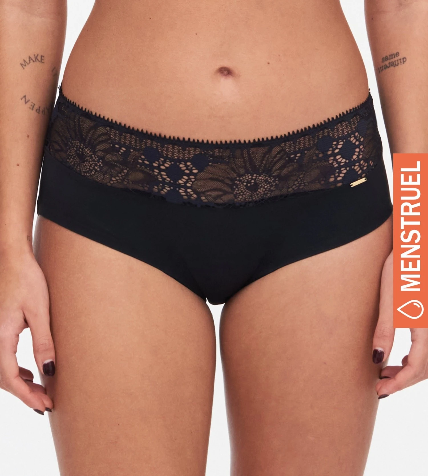 Chantelle Shorty Menstruel Life Period Lace Noir 3 Chantelle Shorty Menstruel Life Period Lace Noir – Image 3