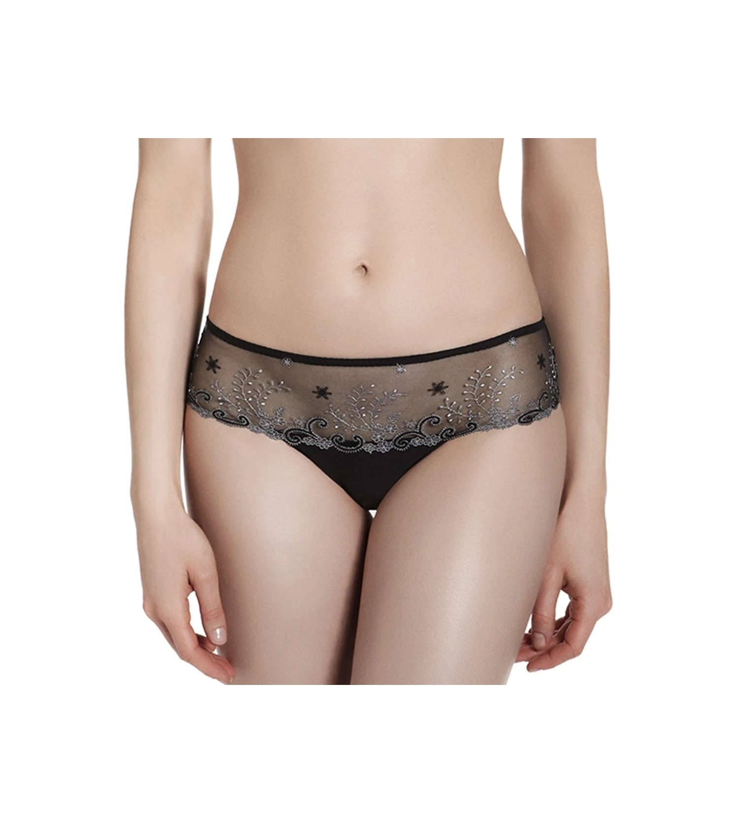 Simone Perele Shorty Pour Femme Délice NOIR 2 Simone Perele Shorty Pour Femme Délice NOIR – Image 2