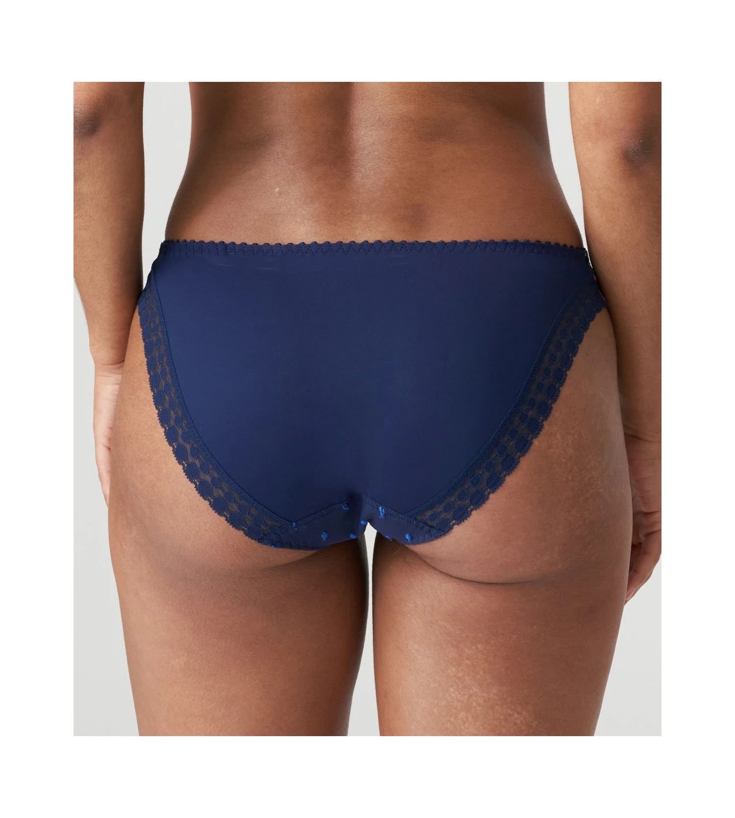 PRIMA DONNA Slip Brésilien Brodé Sedaine Water Blue 5 PRIMA DONNA Slip Brésilien Brodé Sedaine Water Blue – Image 5