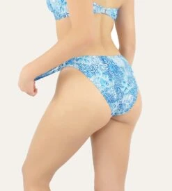 Slip De Bain à Nouer Liscia BLEU TURQUOISE 10 -Sousvêtement Magasin slip de bain a nouer liscia bleu turquoise 10 1