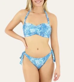 Slip De Bain à Nouer Liscia BLEU TURQUOISE 10 -Sousvêtement Magasin slip de bain a nouer liscia bleu turquoise 10 3