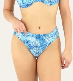 Slip De Bain Drapé Liscia BLEU TURQUOISE 10 -Sousvêtement Magasin slip de bain drape liscia bleu turquoise 10 1