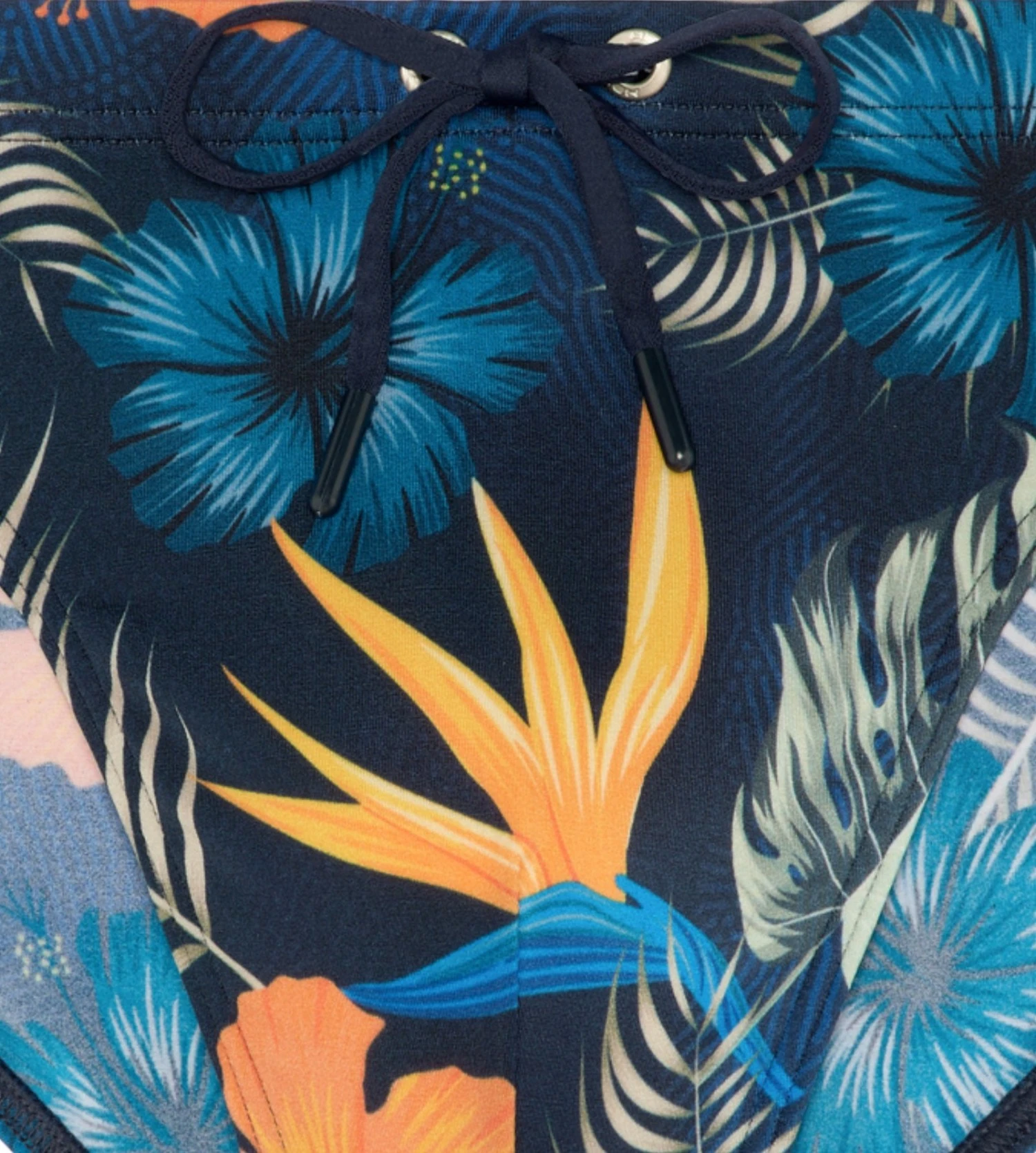 Hom Slip De Bain Imprimé Tiki P0RA Navy Print 2 Hom Slip De Bain Imprimé Tiki P0RA Navy Print – Image 2