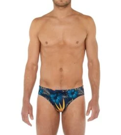 Hom Slip De Bain Imprimé Tiki P0RA Navy Print 8 Hom Slip De Bain Imprimé Tiki P0RA Navy Print -Sousvêtement Magasin slip de bain imprime tiki p0ra navy print 2