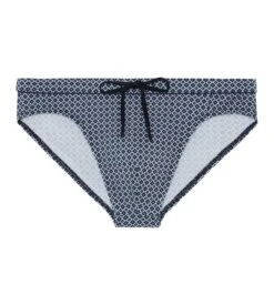 Hom Slip De Bain Jefrey Navy Print