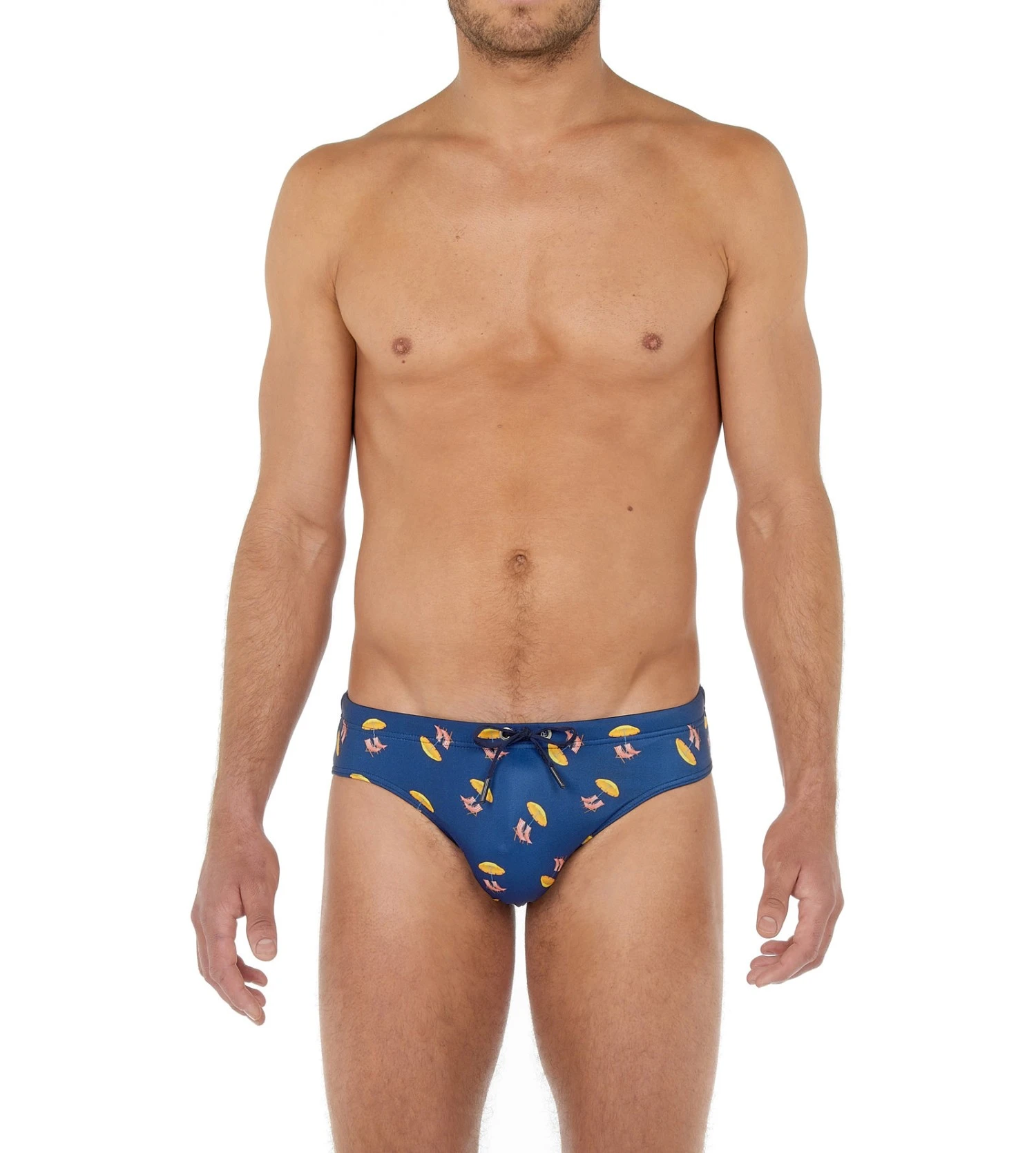 Hom Slip De Bain Marcello Navy Print 2 Hom Slip De Bain Marcello Navy Print – Image 2