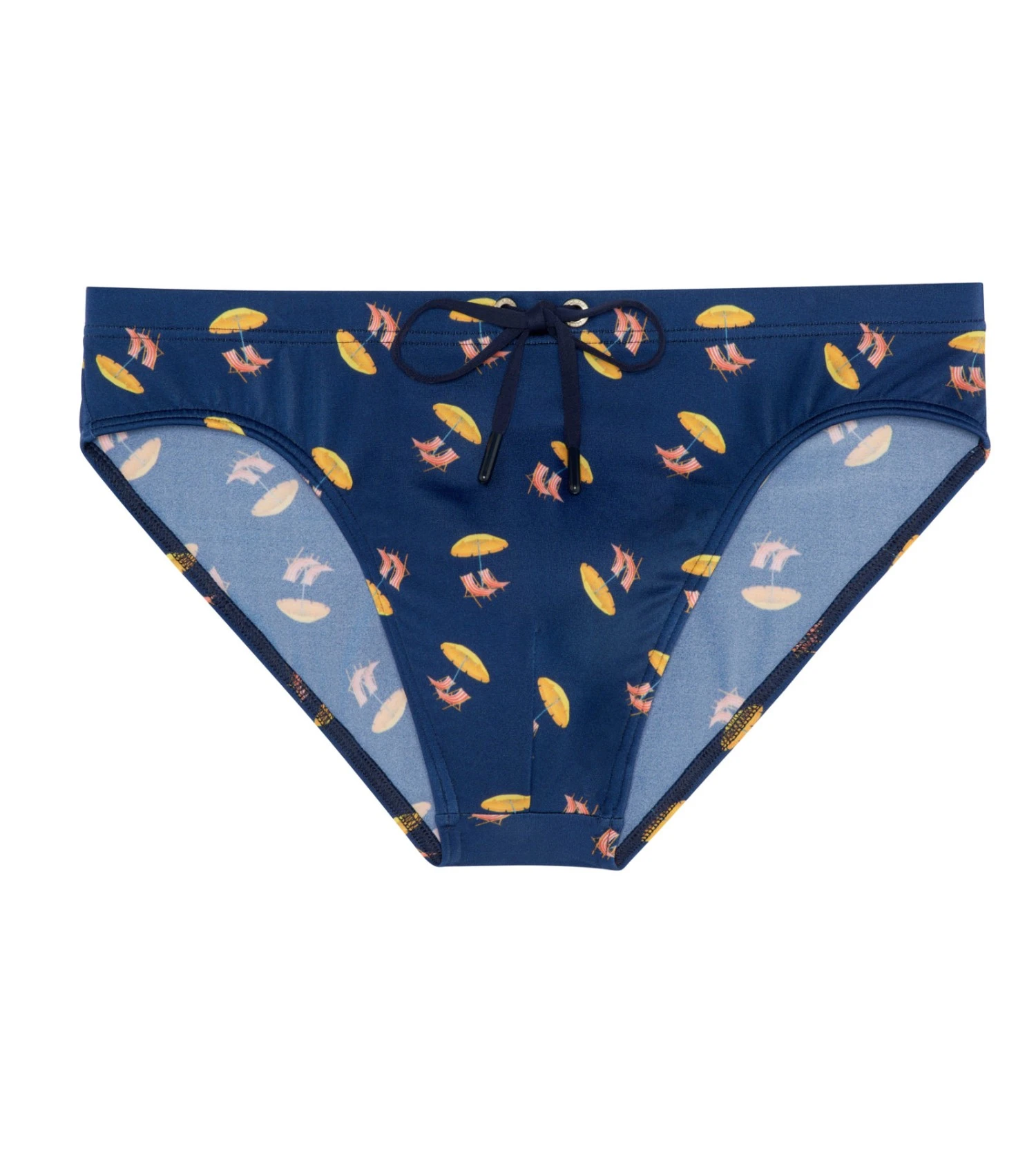 Hom Slip De Bain Marcello Navy Print 1 Hom Slip De Bain Marcello Navy Print