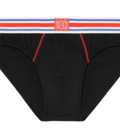 Hom Slip Micro Tie Break Noir 8 Hom Slip Micro Tie Break Noir -Sousvêtement Magasin slip micro tie break noir 2