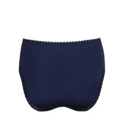 PRIMA DONNA Slip Taille Haute Galbant Brodé Sedaine Water Blue -Sousvêtement Magasin slip taille haute brode sedaine water blue 2