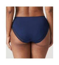 PRIMA DONNA Slip Taille Haute Galbant Brodé Sedaine Water Blue -Sousvêtement Magasin slip taille haute brode sedaine water blue 4