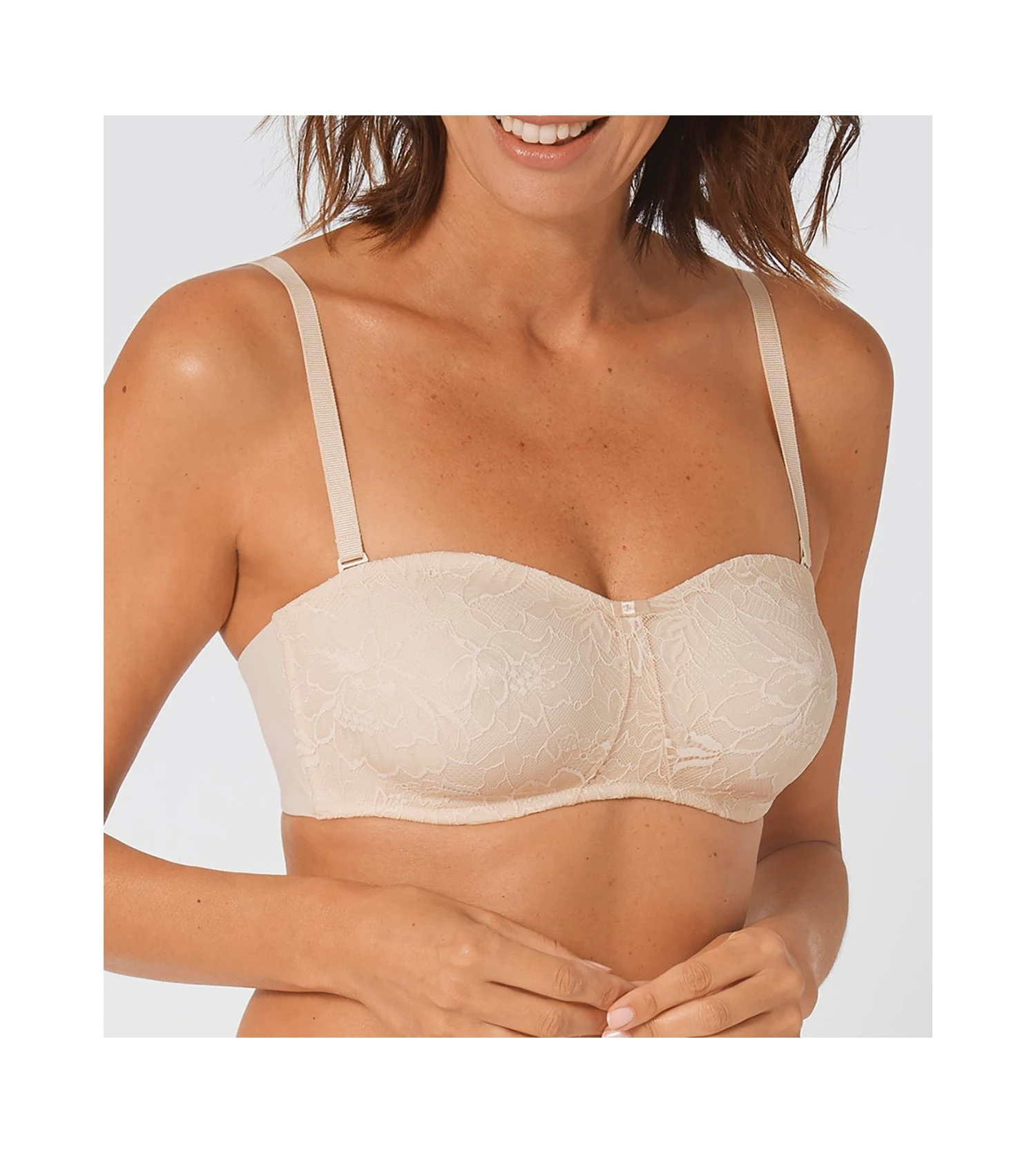Triumph Soutien-gorge Bandeau Grande Taille Amourette Charm Creamy Dream 3 Triumph Soutien-gorge Bandeau Grande Taille Amourette Charm Creamy Dream – Image 3