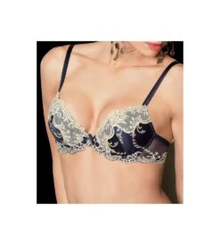 Soutien-gorge Coques Splendeur Soie MARINE OR