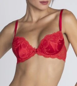 Soutien-gorge Coques Splendeur Soie Rouge -Sousvêtement Magasin soutien gorge coques splendeur soie rouge 3