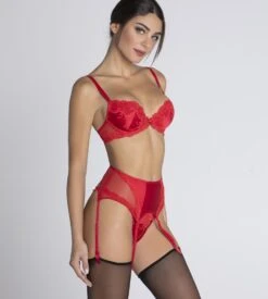 Soutien-gorge Coques Splendeur Soie Rouge -Sousvêtement Magasin soutien gorge coques splendeur soie rouge 5