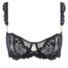 Aubade Soutien-gorge Corbeille Flowermania Noir
