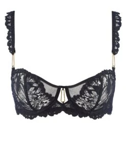 Aubade Soutien-gorge Corbeille Flowermania Noir