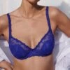 MARIE JO Soutien-gorge Demi-mousse Plongeant Nellie Bleu Electrique