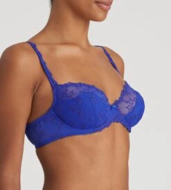 MARIE JO Soutien-gorge Demi-mousse Plongeant Nellie Bleu Electrique -Sousvêtement Magasin soutien gorge demi mousse plongeant nellie bleu electrique 4