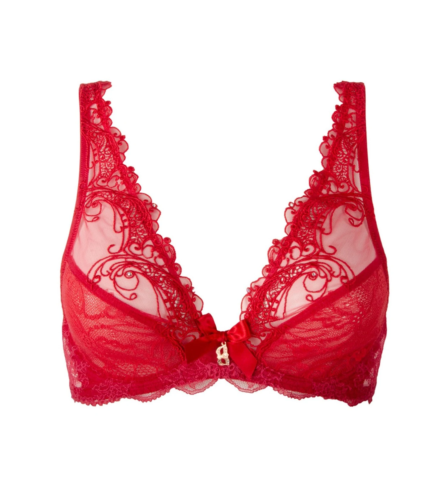 Soutien-gorge Triangle Glam Soir De Venise Rouge 1 Soutien-gorge Triangle Glam Soir De Venise Rouge