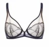 Simone Perele Soutien-gorge Plongeant Reflet Minuit