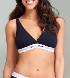 Eden Park Soutien-gorge Sans Armatures Triangle Sport Marine