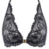 Aubade Soutien-gorge Bralette Sans Armatures Flowermania Noir