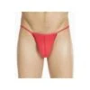 String Plume Pour Homme ROUGE