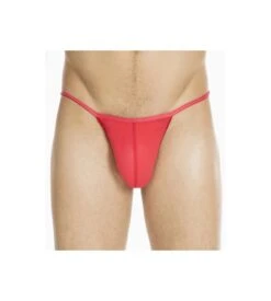String Plume Pour Homme ROUGE