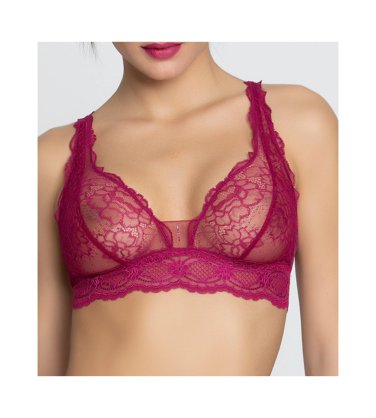 Sublime En Dentelle - Soutien-gorge Sans Armatures Fuchsia Sublime 5 Sublime En Dentelle - Soutien-gorge Sans Armatures Fuchsia Sublime – Image 5