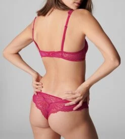 Simone Perele Tanga Exotica Framboise 364 10 Simone Perele Tanga Exotica Framboise 364 -Sousvêtement Magasin tanga exotica framboise 364 4